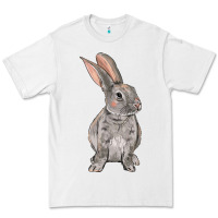 White Easter bunny Premium Tee - OliviaCreatesArt