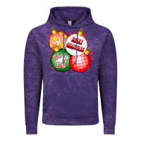 Cloud Purple merry christmas ball Vintage Hoodie - CowhideDigitalArt