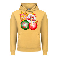 Vintage Mustard merry christmas ball Vintage Hoodie - CowhideDigitalArt