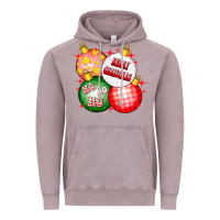 Vintage Zinc merry christmas ball Vintage Hoodie - CowhideDigitalArt