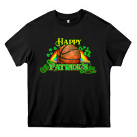 Black St. Patrick's Day Basketball Heavy Core Tee - HowdyJamesFarm