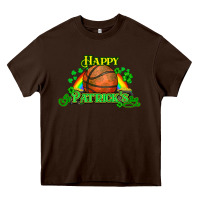Chocolate Brown St. Patrick's Day Basketball Heavy Core Tee - HowdyJamesFarm