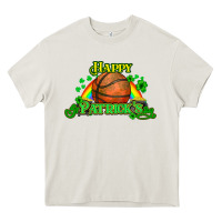 Cream St. Patrick's Day Basketball Heavy Core Tee - HowdyJamesFarm