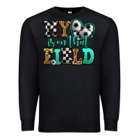 Black my heart is on that field soccer Premium Sweatshirt - Jasminsmagicworld