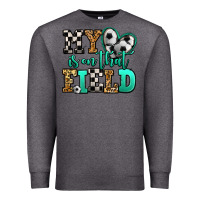 Charcoal Heather my heart is on that field soccer Premium Sweatshirt - Jasminsmagicworld