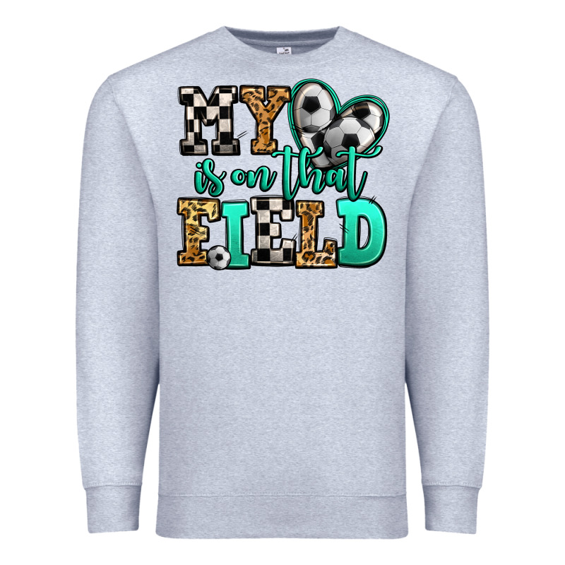 My Heart Is On That Field Soccer Premium Sweatshirt by Jasminsmagicworld | Teevron