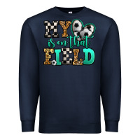 Navy my heart is on that field soccer Premium Sweatshirt - Jasminsmagicworld
