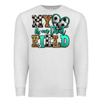 Oatmeal Heather my heart is on that field soccer Premium Sweatshirt - Jasminsmagicworld