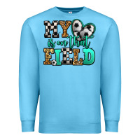 Ocean Blue my heart is on that field soccer Premium Sweatshirt - Jasminsmagicworld