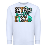 White my heart is on that field soccer Premium Sweatshirt - Jasminsmagicworld