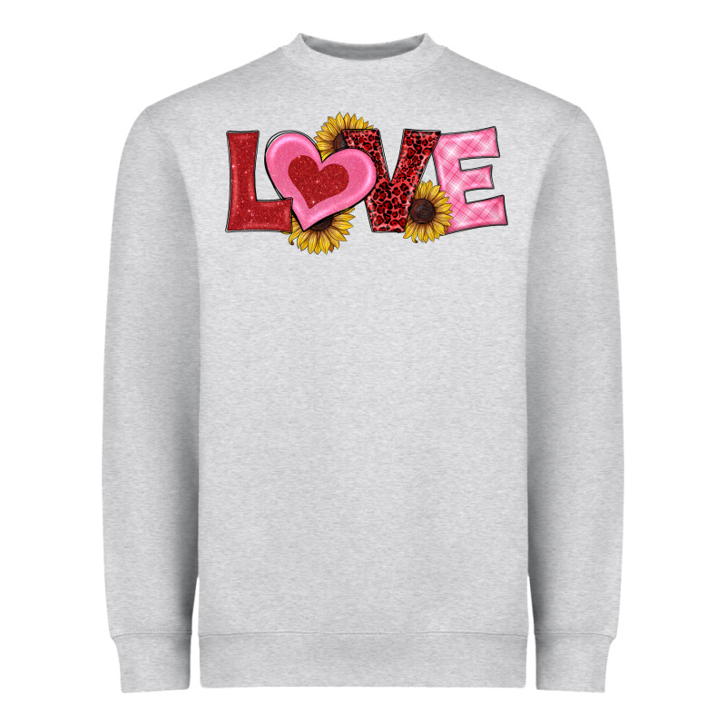 Valentines Day Love Sunflowers Heavyweight Sweatshirt by RanaPortraitStore | Teevron