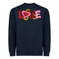 Navy valentines day love sunflowers Heavyweight Sweatshirt - RanaPortraitStore