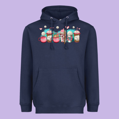 Volleyball Coffee Cups Heavyweight Hoodie Designed By Jasminsmagicworld