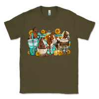 Army Green horses coffee cups Classic Tee - OliviaCreatesArt