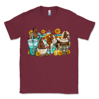 Burgundy horses coffee cups Classic Tee - OliviaCreatesArt