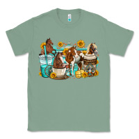 Sage horses coffee cups Classic Tee - OliviaCreatesArt