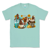 Seafoam horses coffee cups Classic Tee - OliviaCreatesArt