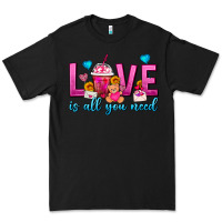 Black Love Is All You Need Valentines Day Frappe Coffee Premium Tee - FaDigitalArtStudio