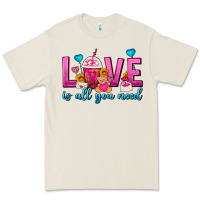 Bone Love Is All You Need Valentines Day Frappe Coffee Premium Tee - FaDigitalArtStudio