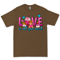Cacao Love Is All You Need Valentines Day Frappe Coffee Premium Tee - FaDigitalArtStudio