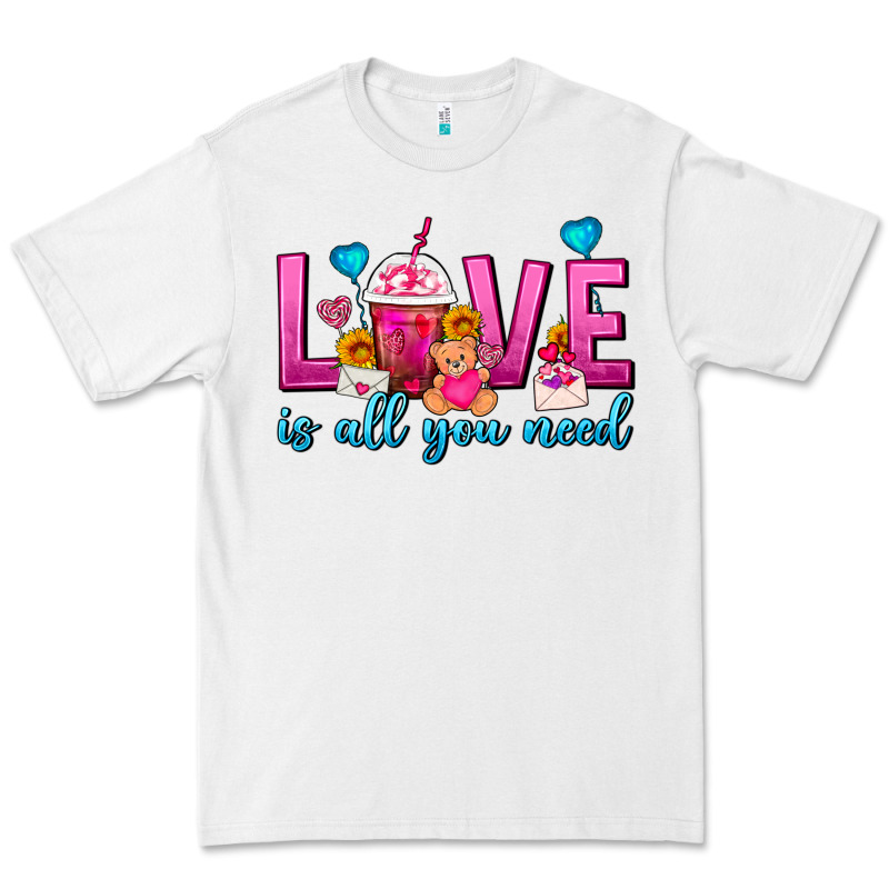 Love Is All You Need Valentines Day Frappe Coffee Premium Tee by FaDigitalArtStudio | Teevron