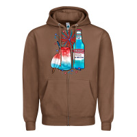 Chestnut th of july drinks, american ice Zipper Hoodie - JahusDesignShop