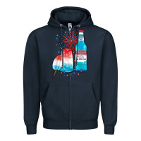 Th Of July Drinks, American Ice Zipper Hoodie | Teevron