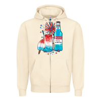 Sandshell th of july drinks, american ice Zipper Hoodie - JahusDesignShop