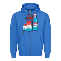 True Royal th of july drinks, american ice Zipper Hoodie - JahusDesignShop