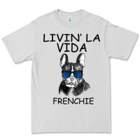 Dove Grey Livin' la vida Frenchie Premium Tee - Bettercallsaul