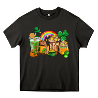 Asphalt St. Patricks coffee cups Heavy Core Tee - HowdyJamesFarm