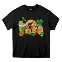Black St. Patricks coffee cups Heavy Core Tee - HowdyJamesFarm