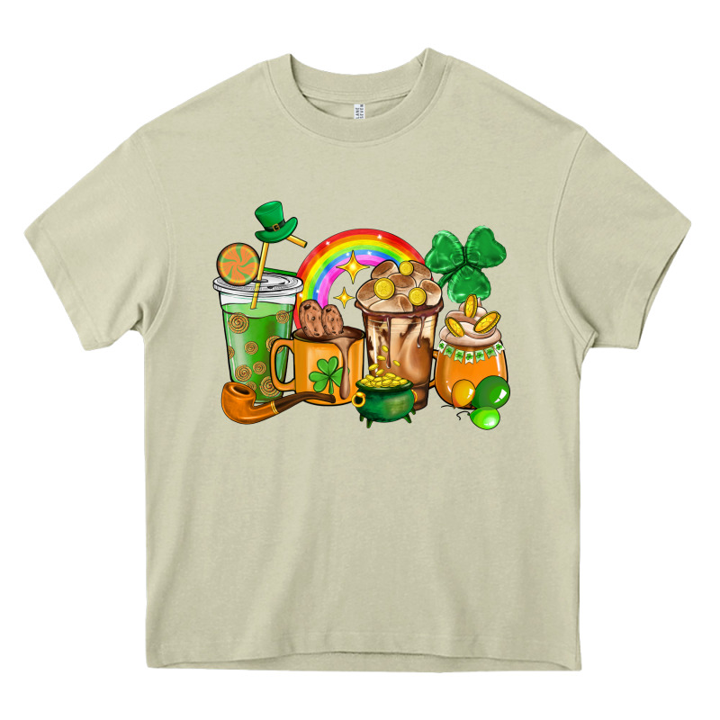 St. Patricks Coffee Cups Heavy Core Tee by HowdyJamesFarm | Teevron