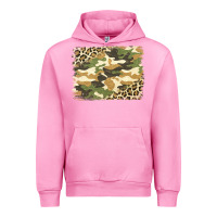 Fuchsia Pink leopard camo pattern background Urban Hoodie - Jasminsmagicworld