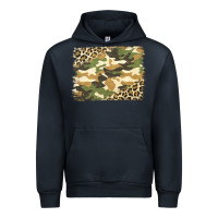 Navy leopard camo pattern background Urban Hoodie - Jasminsmagicworld