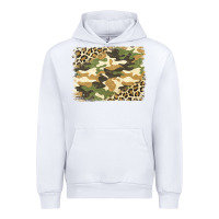 White leopard camo pattern background Urban Hoodie - Jasminsmagicworld
