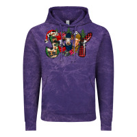 Cloud Purple joy Christmas cows Vintage Hoodie - CowhideDigitalArt