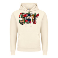 Vintage Artic joy Christmas cows Vintage Hoodie - CowhideDigitalArt