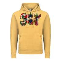 Vintage Mustard joy Christmas cows Vintage Hoodie - CowhideDigitalArt