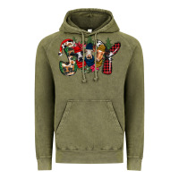 Vintage Olive joy Christmas cows Vintage Hoodie - CowhideDigitalArt