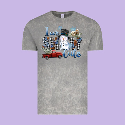 I Am Snow Cute Vintage Tee Designed By Fadigitalartstudio