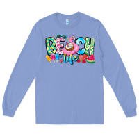 Colony Blue Besch Life Long Sleeve Tee - CowhideDigitalArt