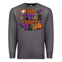 Charcoal Heather little sister biggest fan basketball Premium Sweatshirt - Jasminsmagicworld