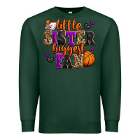 Sports Green little sister biggest fan basketball Premium Sweatshirt - Jasminsmagicworld