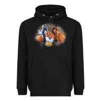 Black Sneaker and heel afro woman Heavyweight Hoodie - RanaPortraitStore