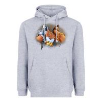 Heather Grey Sneaker and heel afro woman Heavyweight Hoodie - RanaPortraitStore