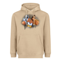 Mushroom Sneaker and heel afro woman Heavyweight Hoodie - RanaPortraitStore