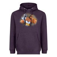 Sneaker And Heel Afro Woman Heavyweight Hoodie | Teevron