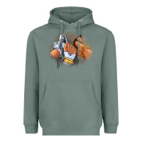 Sage Sneaker and heel afro woman Heavyweight Hoodie - RanaPortraitStore