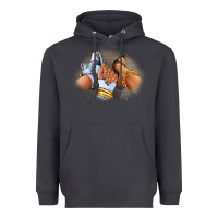 Smoke Sneaker and heel afro woman Heavyweight Hoodie - RanaPortraitStore